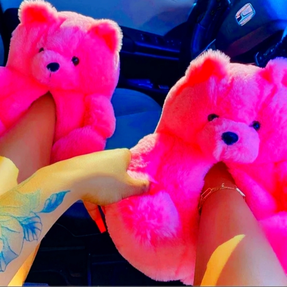 Holiday Bear House Shoes